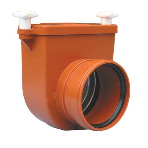 Затвор канализационный безнапорный с заслонкой из нерж стали для колодцев 110 мм HL 710